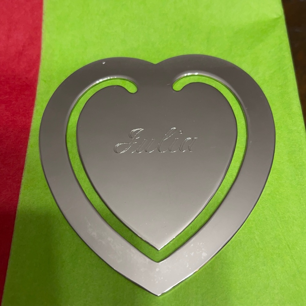 Silver bookmark - Julia